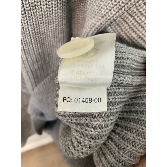 Outerknown Cardigan Mens Sz M/L Gray Knit Organic Cotton Alpaca Blend - Picture 6 of 8